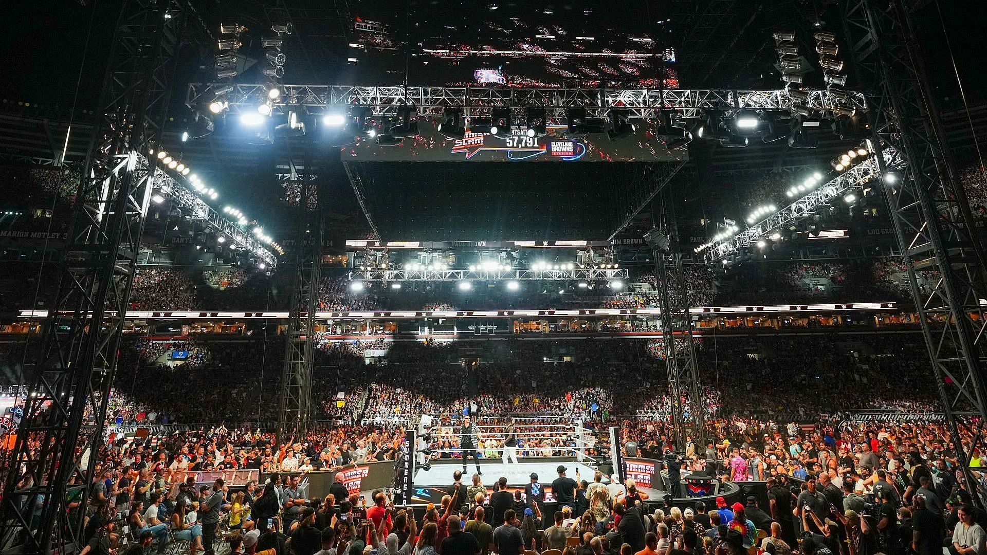 The WWE Universe packed the Browns Stadium in Cleveland, OH at SummerSlam 2024 (Photo Credit: wwe.com)