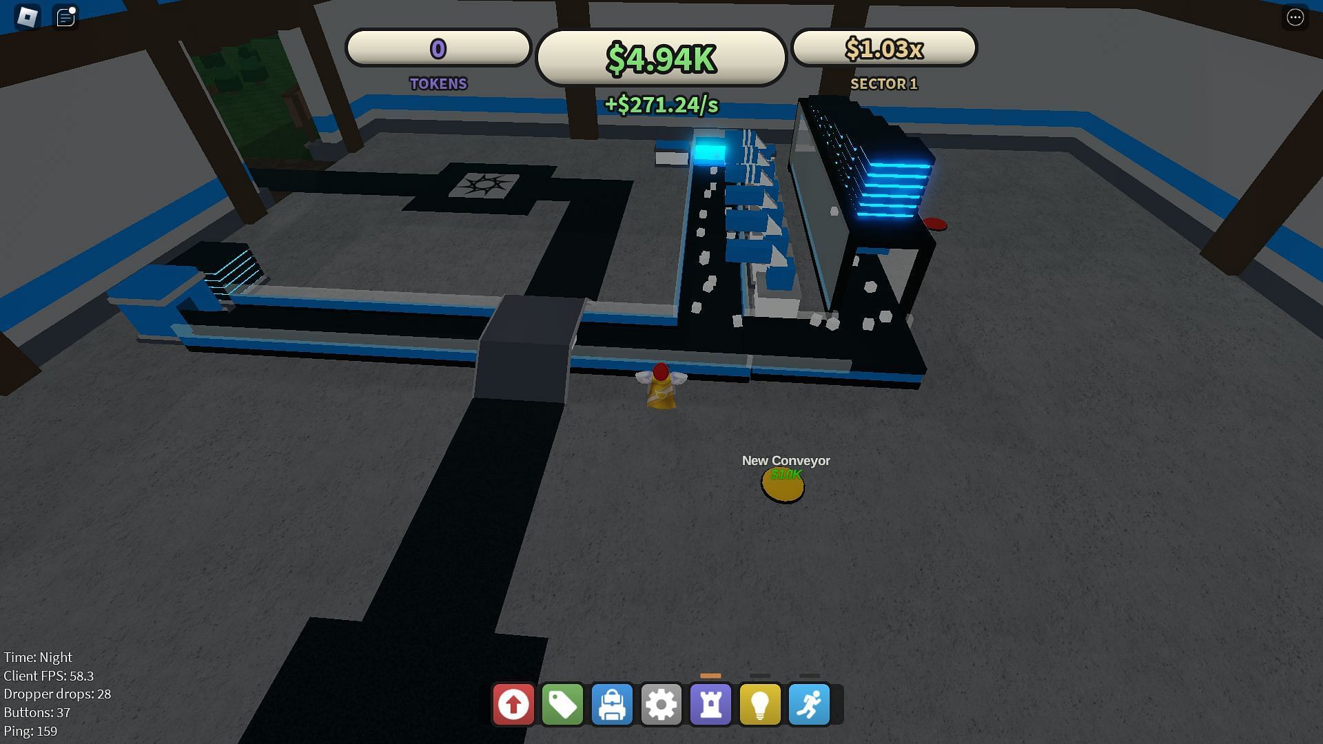 A mid-game Tycoon (Image via Roblox)