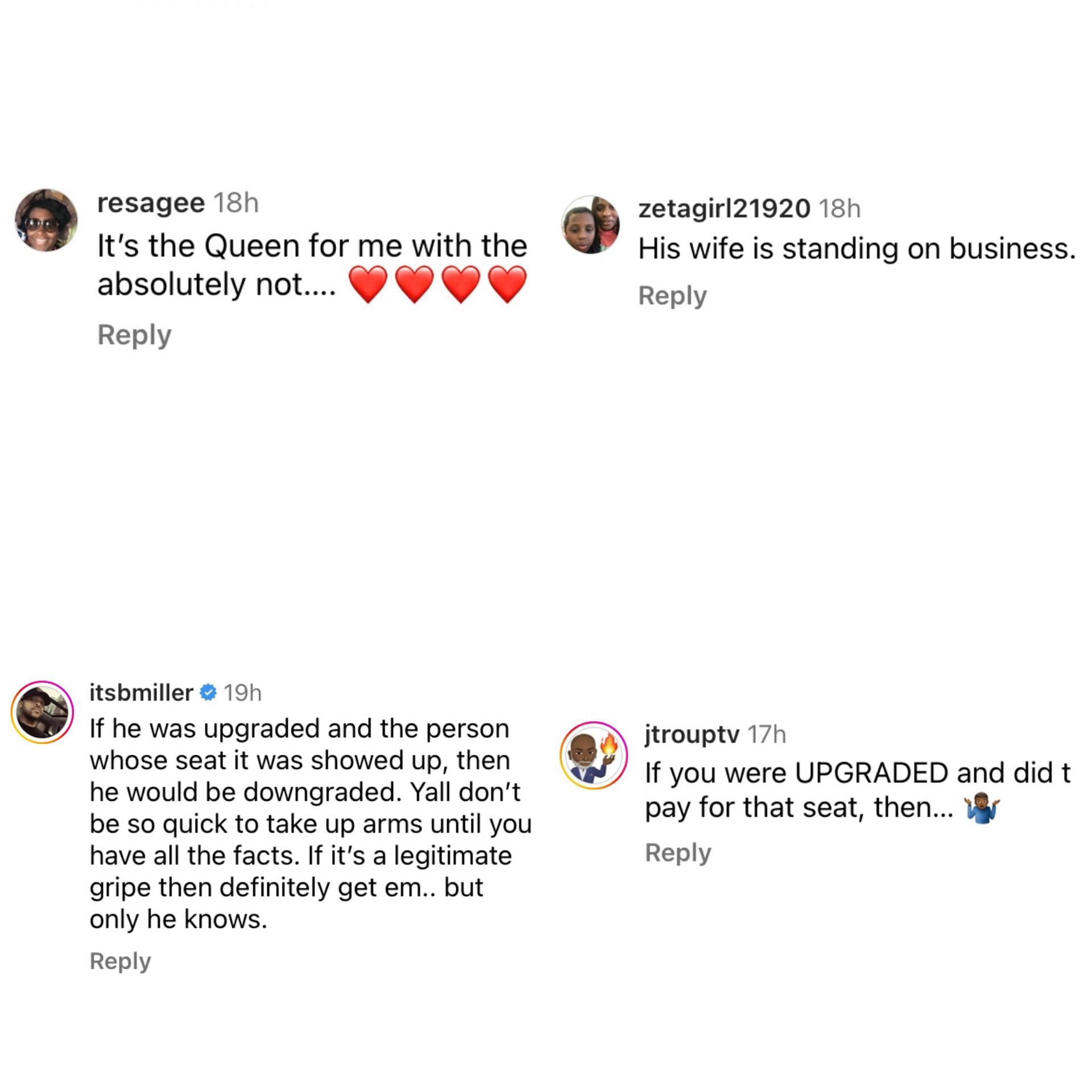 Comments about the rapper&#039;s incident with American Airlines (Image via @allhiphopcom/Instagram)