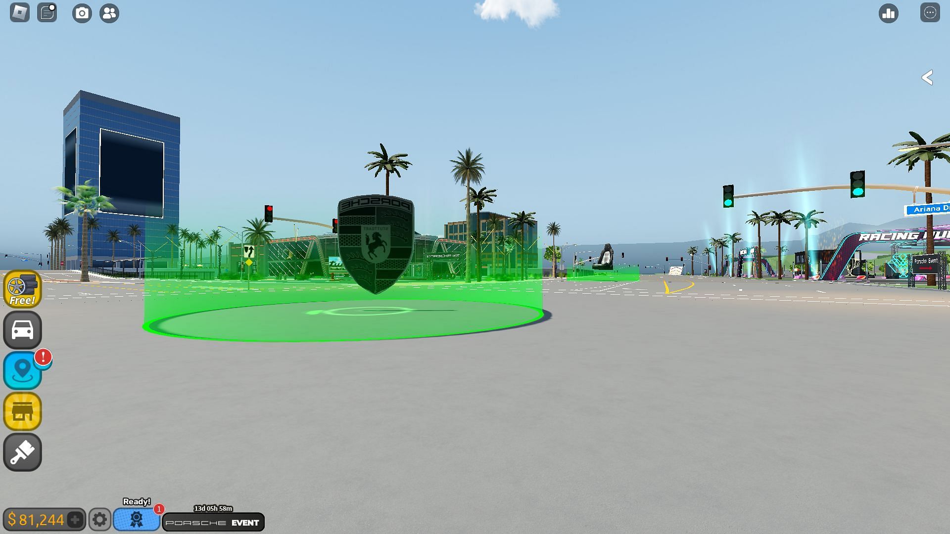 The Logo and Seat location (Image via Roblox)