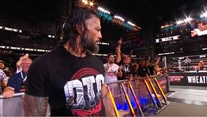 Cody Rhodes and Roman Reigns have a brief moment after the latter returns at WWE SummerSlam