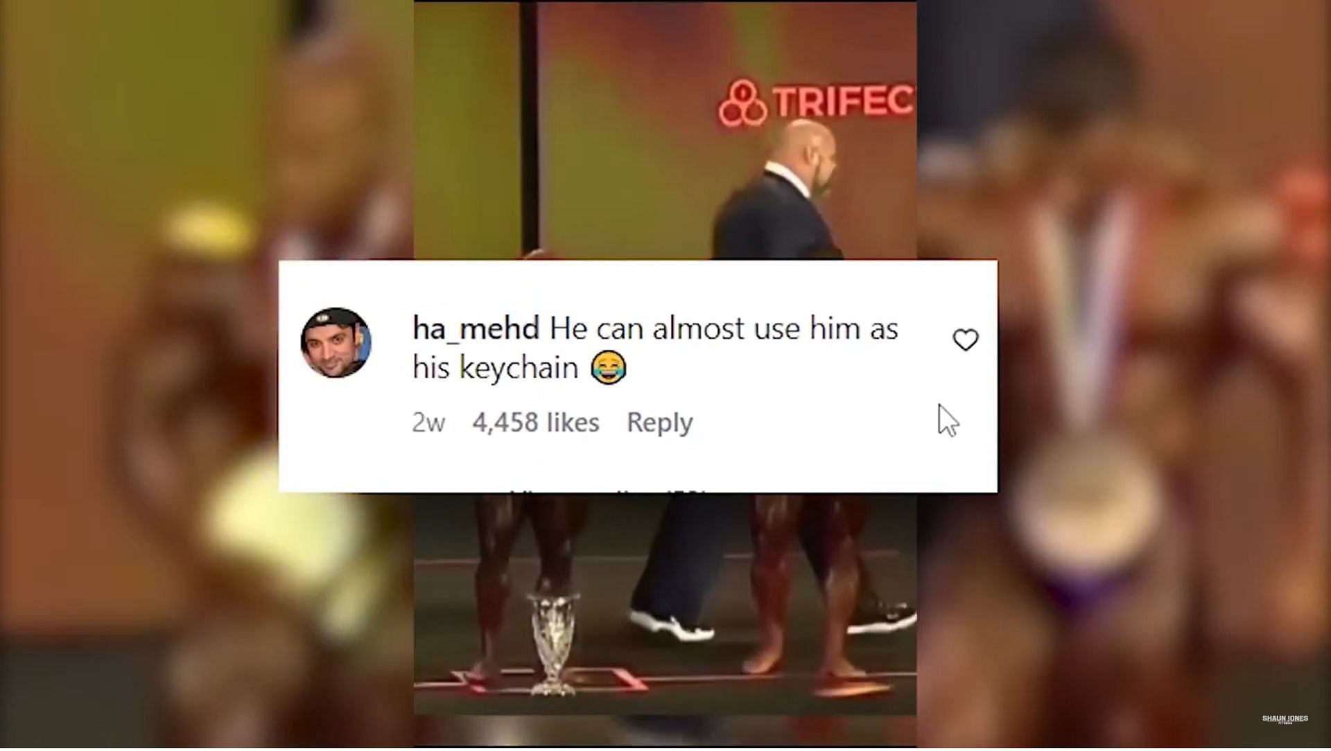 "He can almost use him as his keychain" the user commented; via @ShaunJones on YouTube