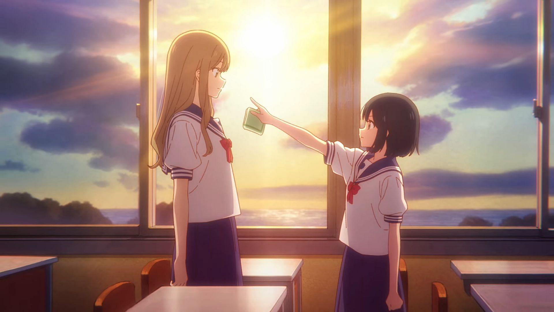 Senpai Is an Otokonoko episode 6 will likely see Makoto try to convince Saki of her feelings (Image via Project No.9)