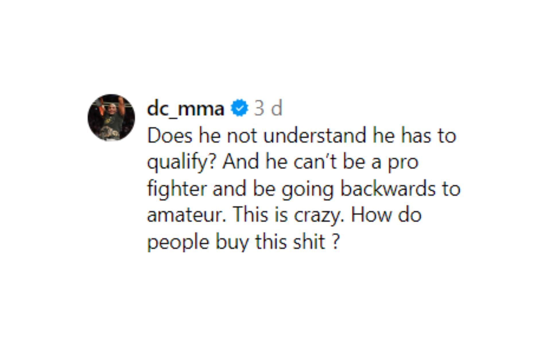 Daniel Cormier reacts to Jake Paul's plans to enter 2028 Los Angeles Olympics [Images courtesy: @mmafighting on Instagram]