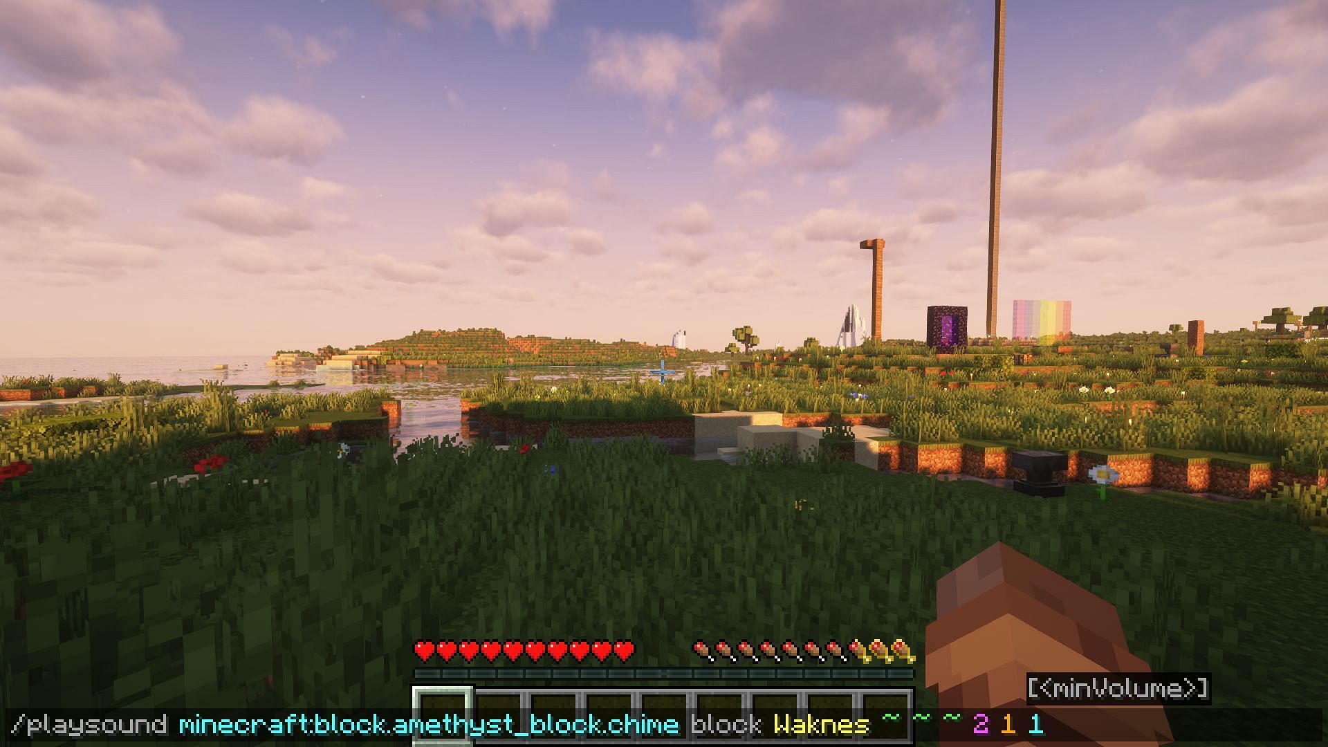 Even block sounds can be imitated with the Playsound command (Image via Mojang)