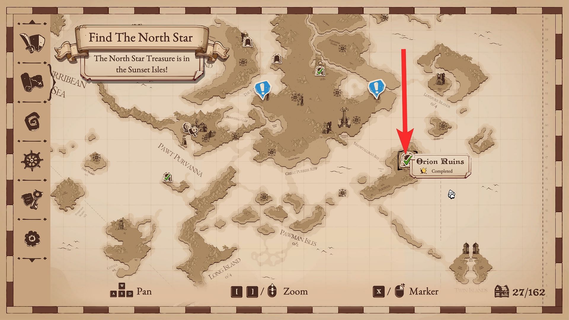 Orion ruins location (Image via The Gentlebros)