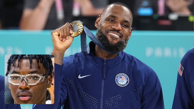 "Type shi" - LeBron James' son Bryce honors dad's Olympic gold by sharing Team USA gold medal pic