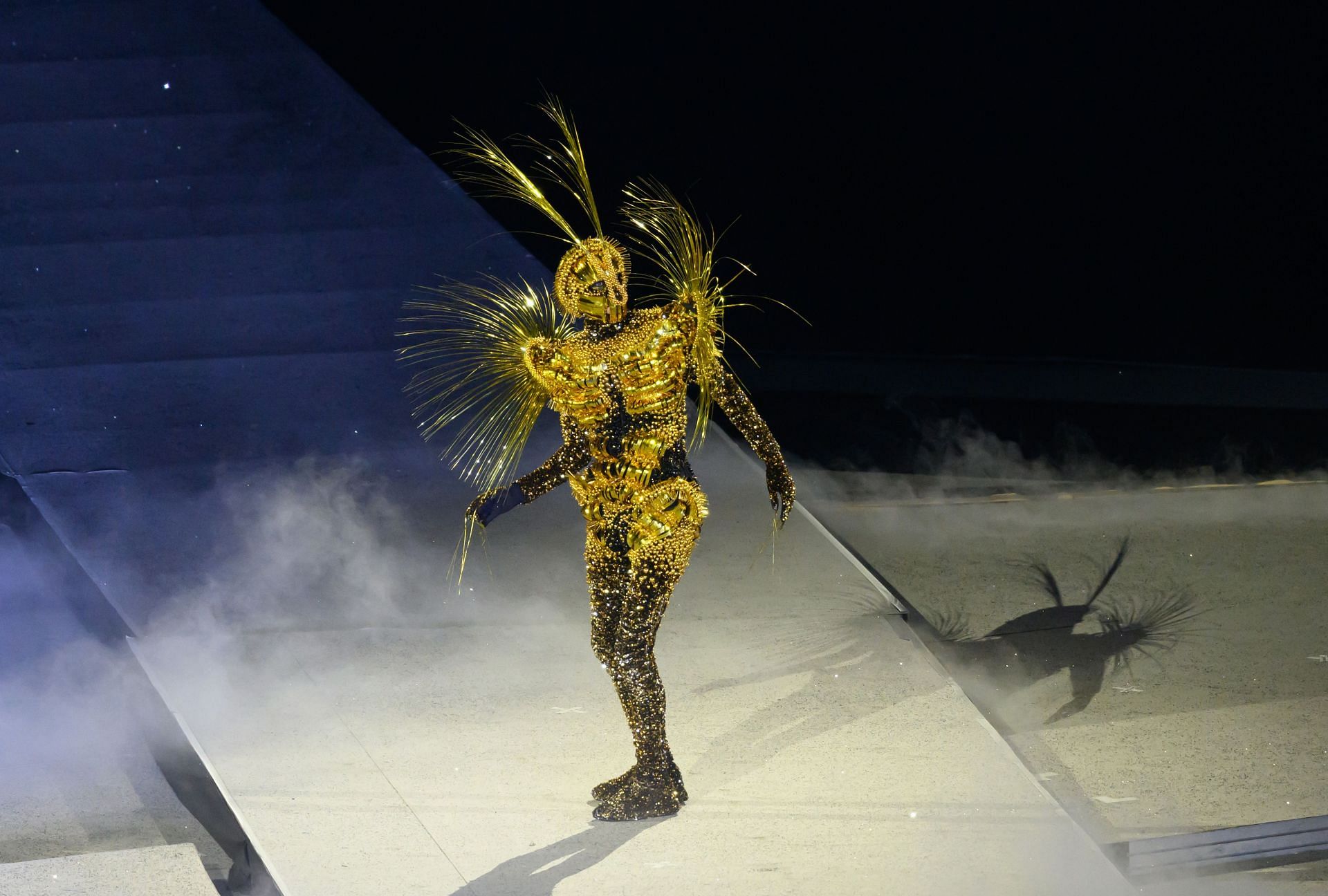 The Golden Voyager performing at the closing ceremony of the Paris Olympics - Getty Images