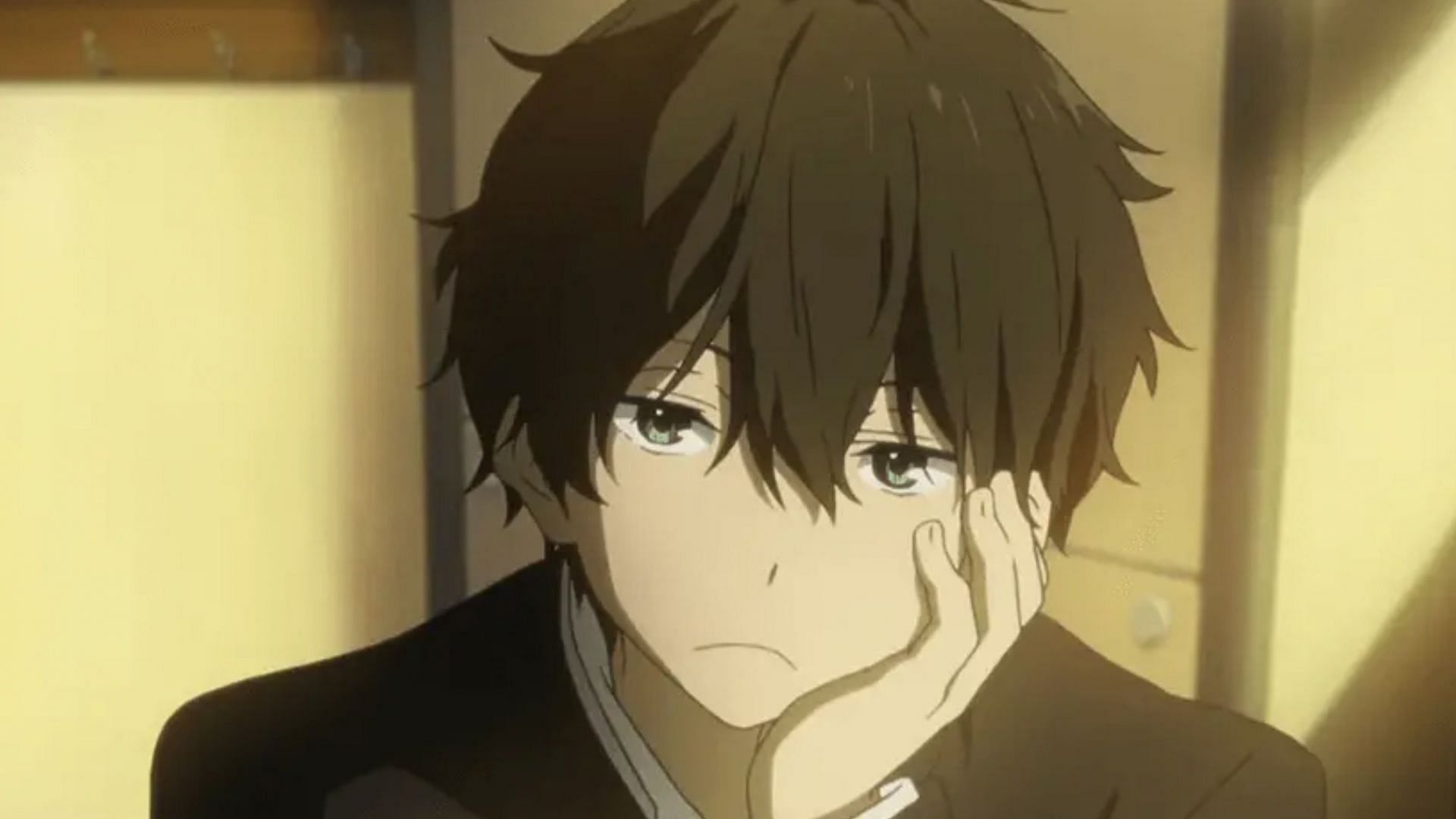 Oreki Houtarou as seen in anime (Image via Kyoto Animation)