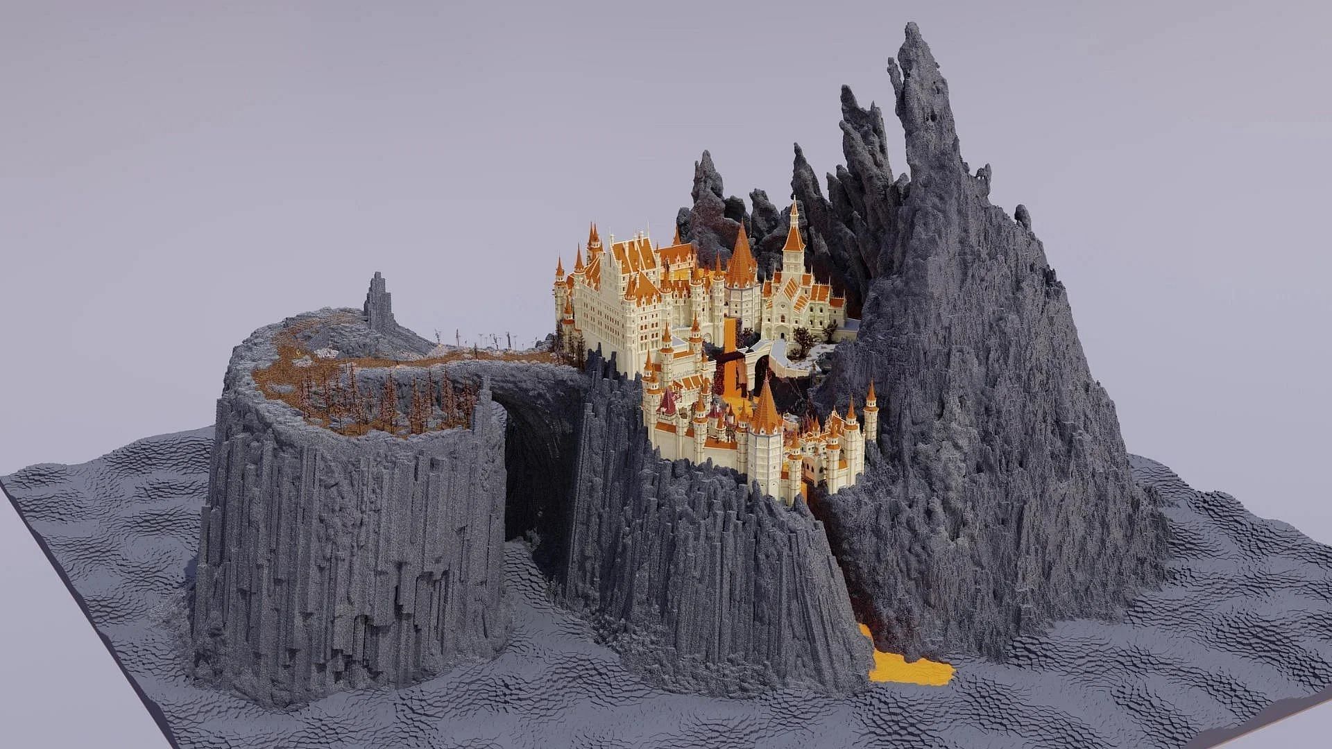 Volcano Manor in the game (Image via Reddit/LowHistorian1661, Mojang Studios)