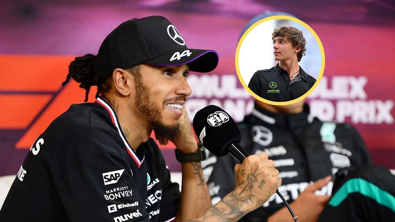 Lewis Hamilton and Kimi Antonelli. Credit: Getty Images