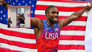 "The World's Fastest Man and his coach"- Noah Lyles shares heartwarming moment after winning the gold medal in 100m at the Paris Olympics