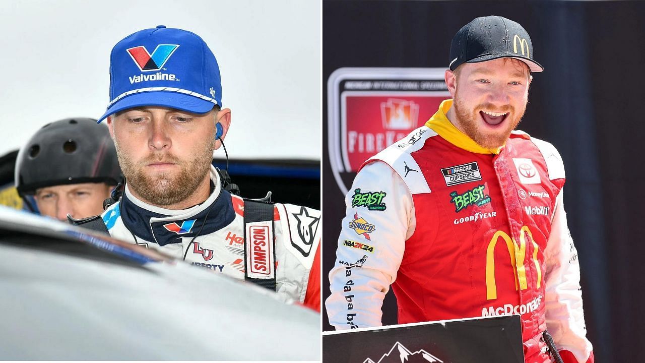 William Byron regrets just one thing after losing to Tyler Reddick at the FireKeepers Casino 400 at Michigan on Monday [Source: (L)Getty, (R)Imagn]