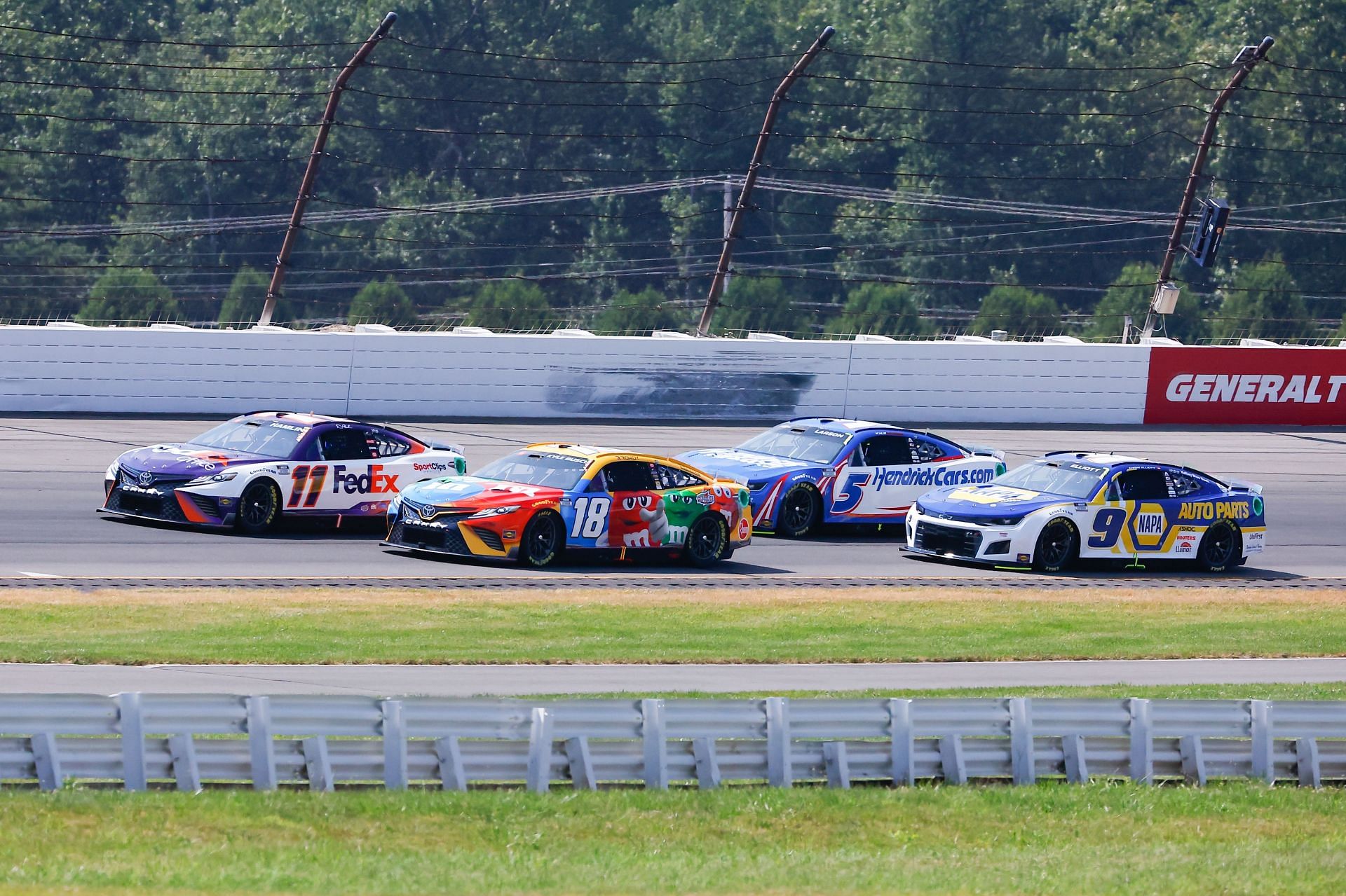 Denny Hamlin, Kyle Busch, Kyle Larson and Chase Elliott. Source: Getty Images