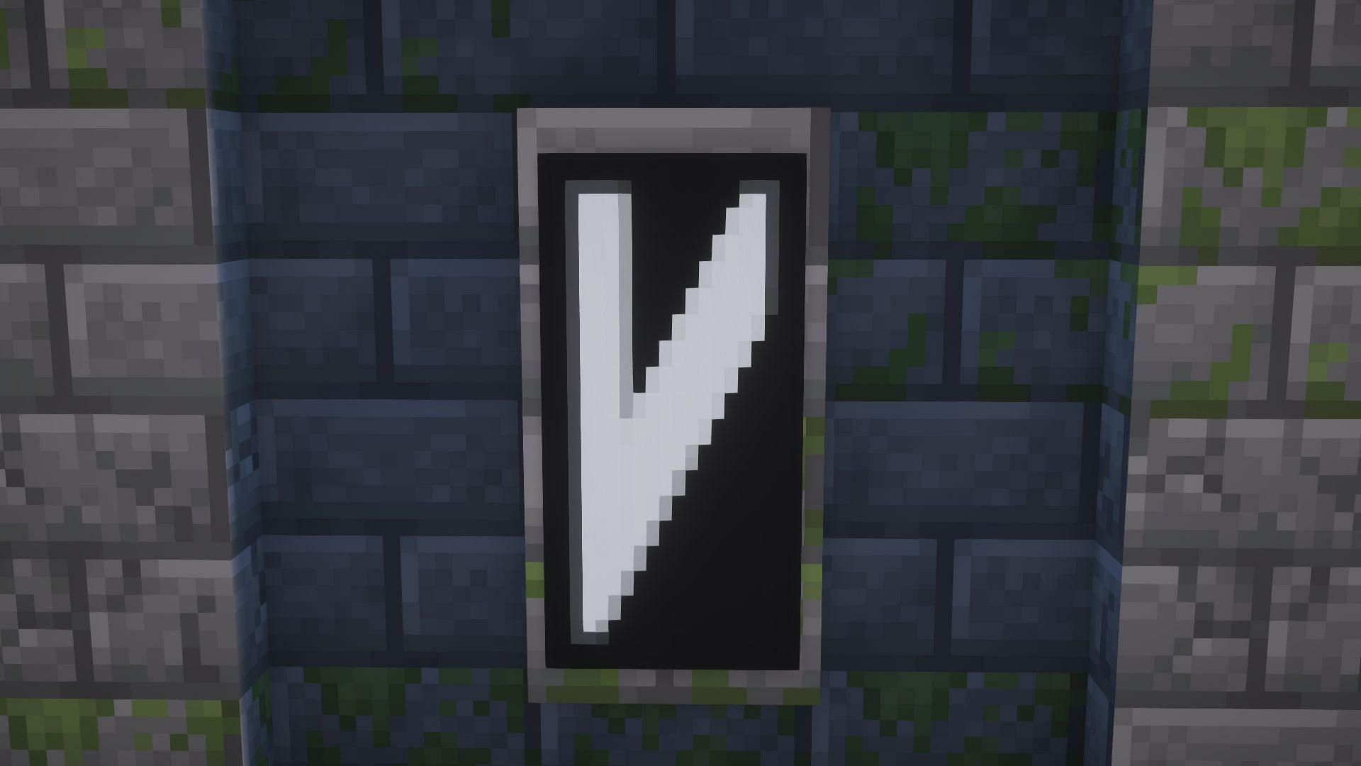 A &quot;V&quot; banner (Image via Mojang)