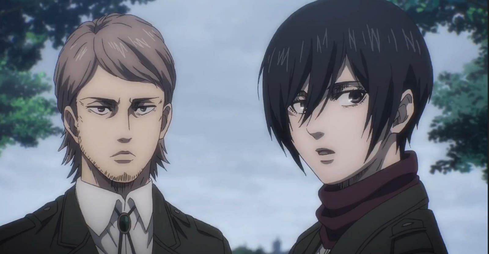 Jean and Mikasa (Image via MAPPA)