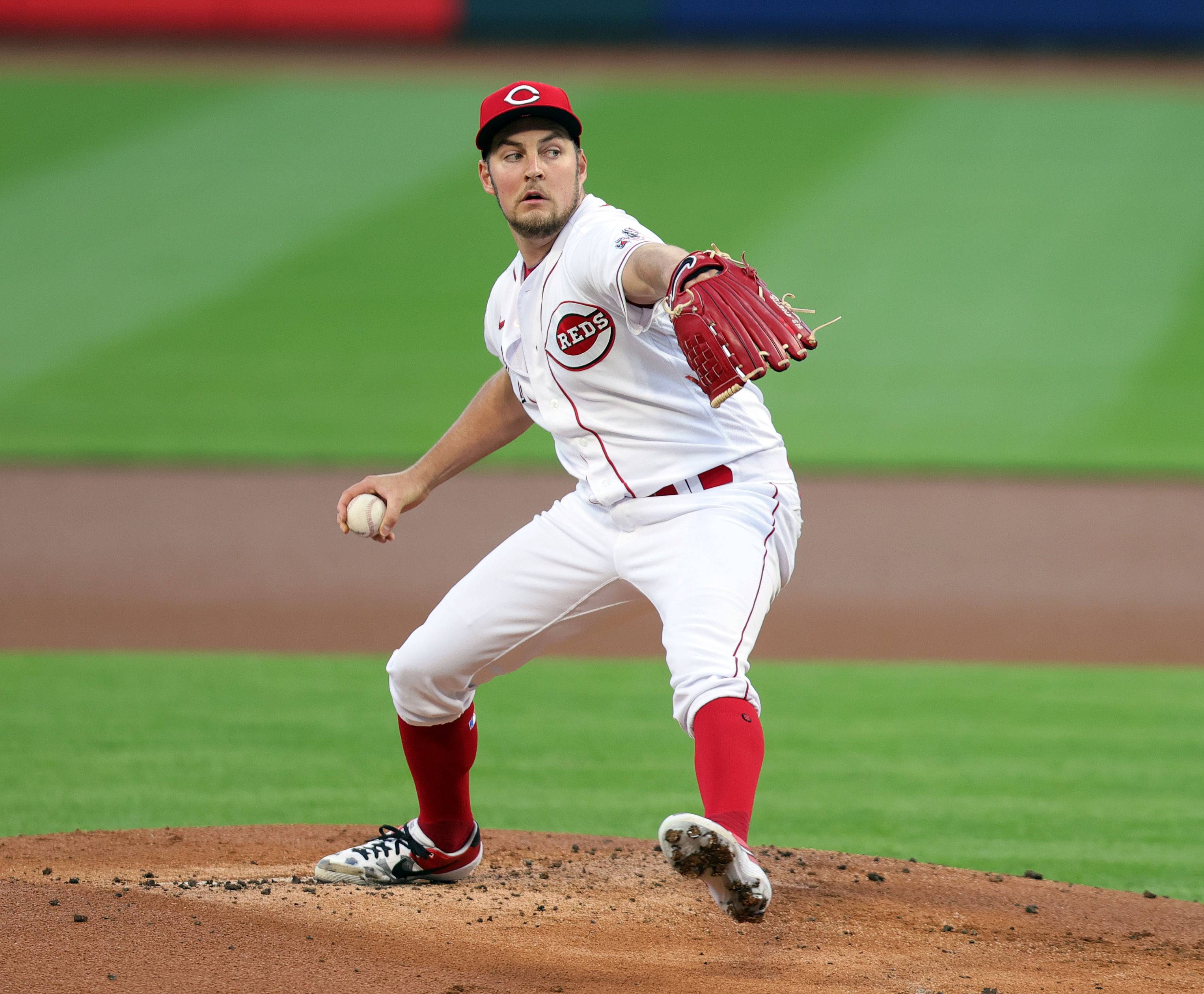 Trevor Bauer won the NL Cy Young Award with the Cincinnati Reds during the COVID-shortened 2020 season. (Photo Credit: IMAGN)