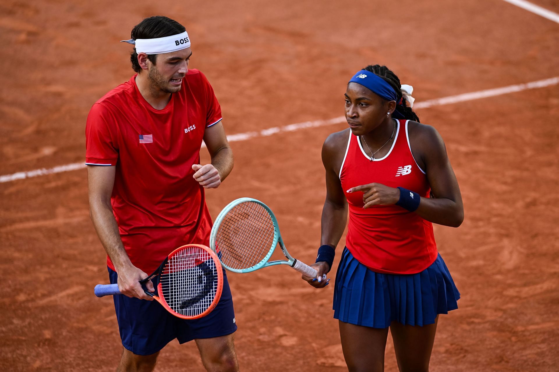 Coco Gauff and Taylor Fritz crash out of Paris Olympics mixed doubles (Source: Getty)