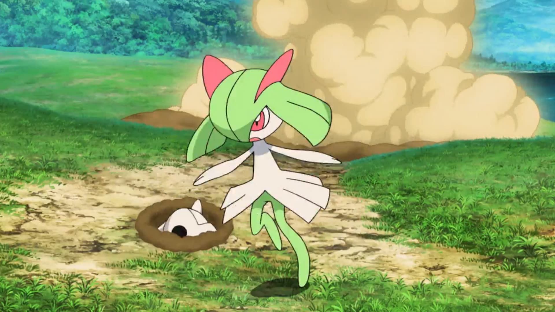 Kirlia as seen in the anime (Image via The Pokemon Company)