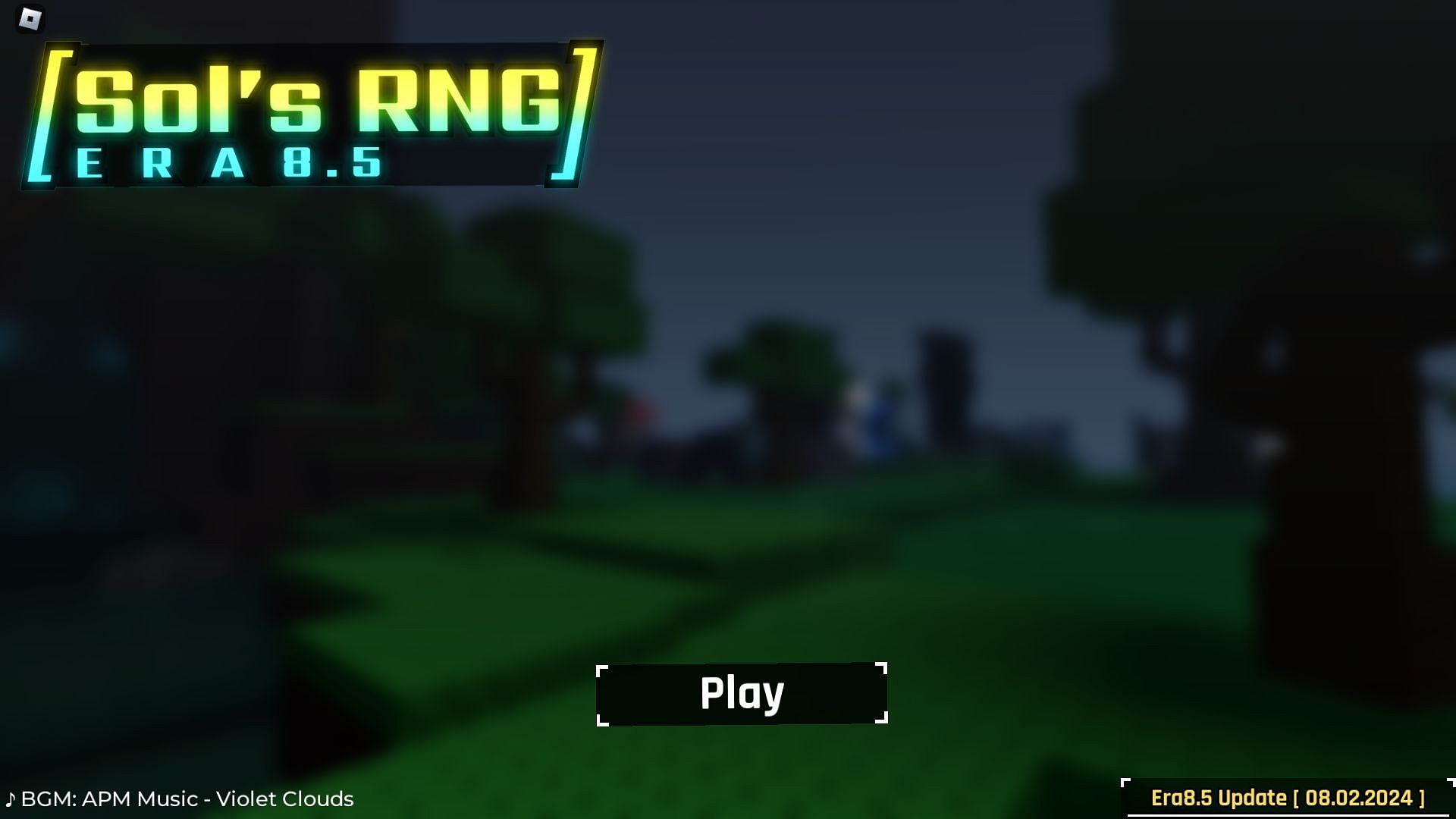 Official title screen (Image via Roblox)