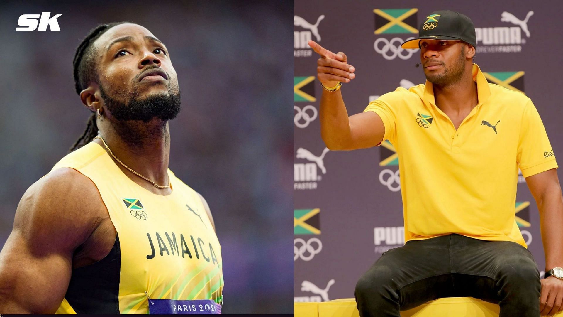 Kishane Thompson and Asafa Powell