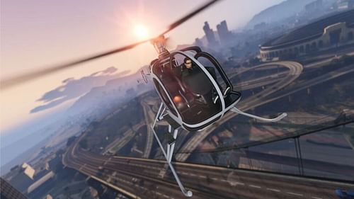 The Sparrow is one of the best helicopters (Image via Rockstar Games)