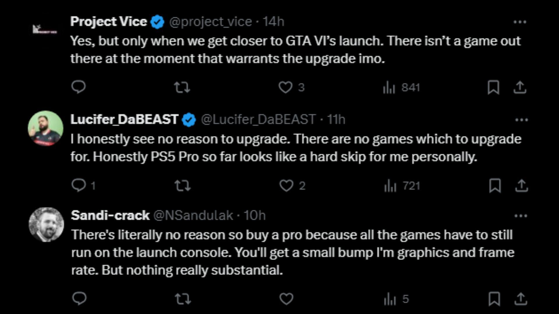 Not all fans are on board for upgrading to the PS5 Pro (Images via X)