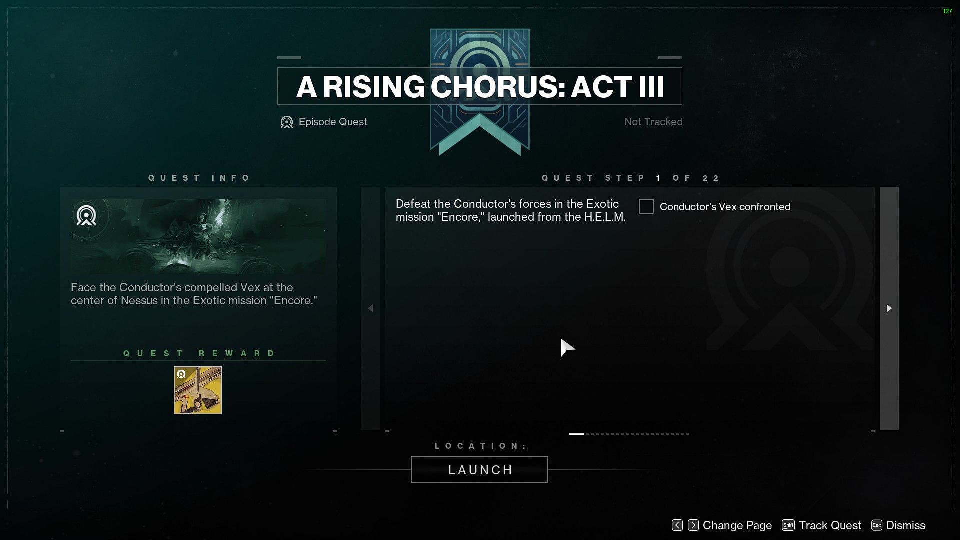 A Rising Chorus Act III in Destiny 2 (Image via Bungie)