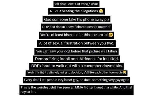 Comments from Israel Adesanya's post