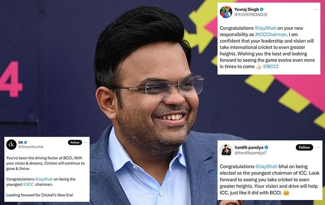 "Looking forward for cricket's new era!" - Cricket fraternity reacts as Jay Shah becomes new ICC chairman