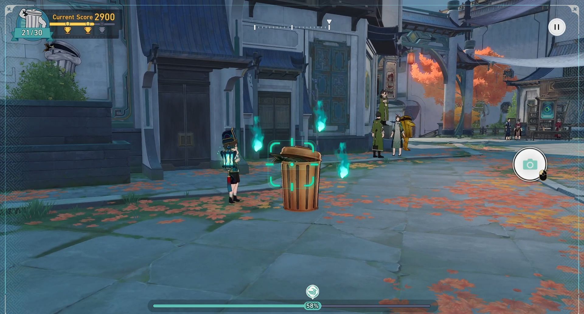 Location of Trashcan 22 (Image via HoYoverse)