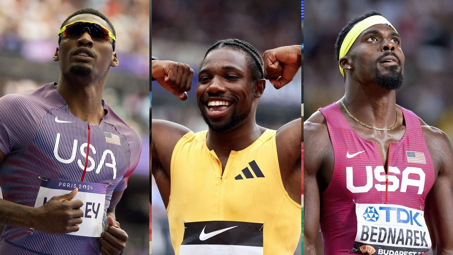 When will Noah Lyles, Kenny Bednarek, and Fred Kerley run next at Paris Olympics 2024- Source: Getty Images 