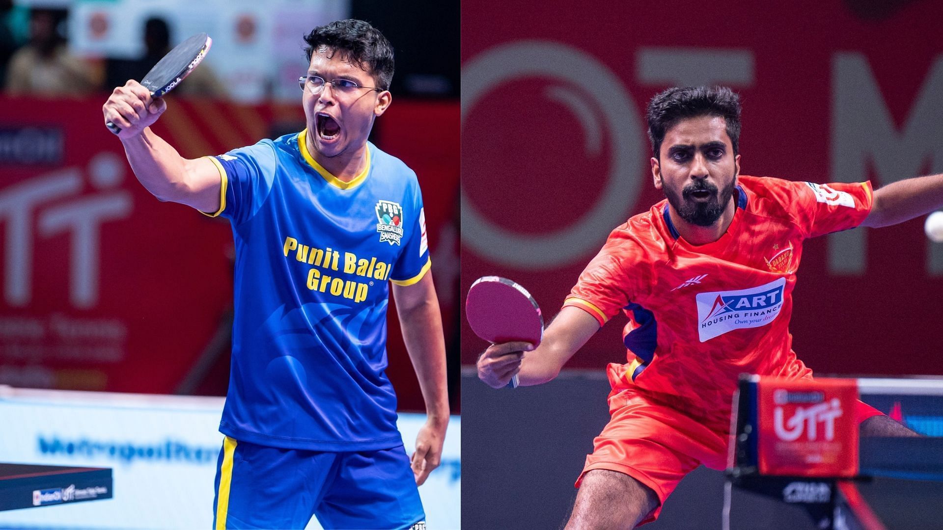 Jeet Chandra and Sathiyan G will be among the players competing in match 17 of UTT 2024. (Image credit: UTT 2024)