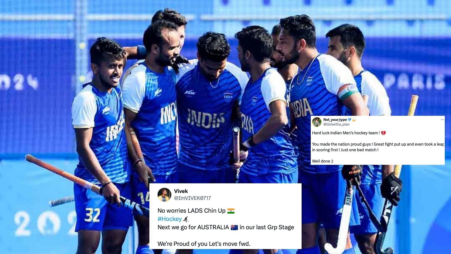 The Indian hockey team lost 1-2 to Belgium in their fourth Pool B match at the Paris Olympics 2024. (Image via HockeyIndia/IG)