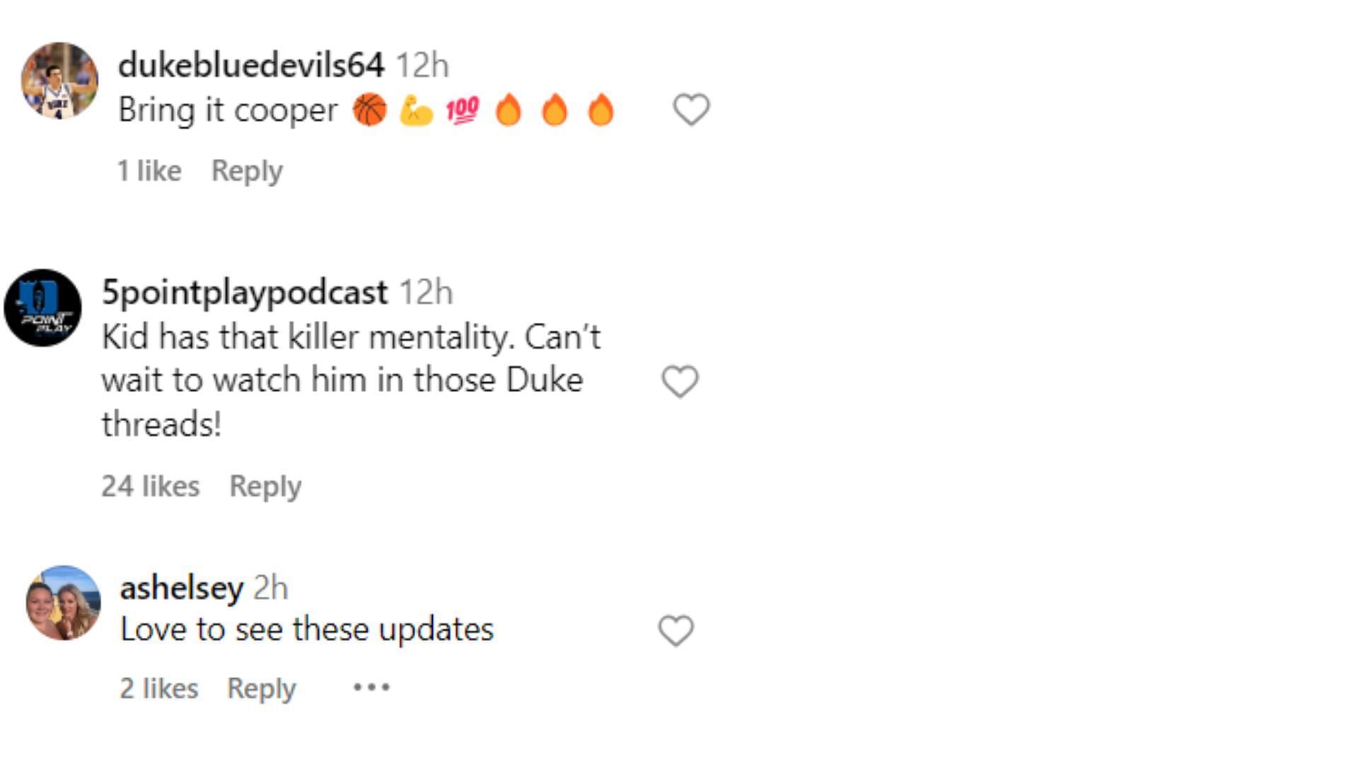 College hoops fans react to Duke&lsquo;s Cooper Flagg successful summer run (Image Source: https://www.instagram.com/)