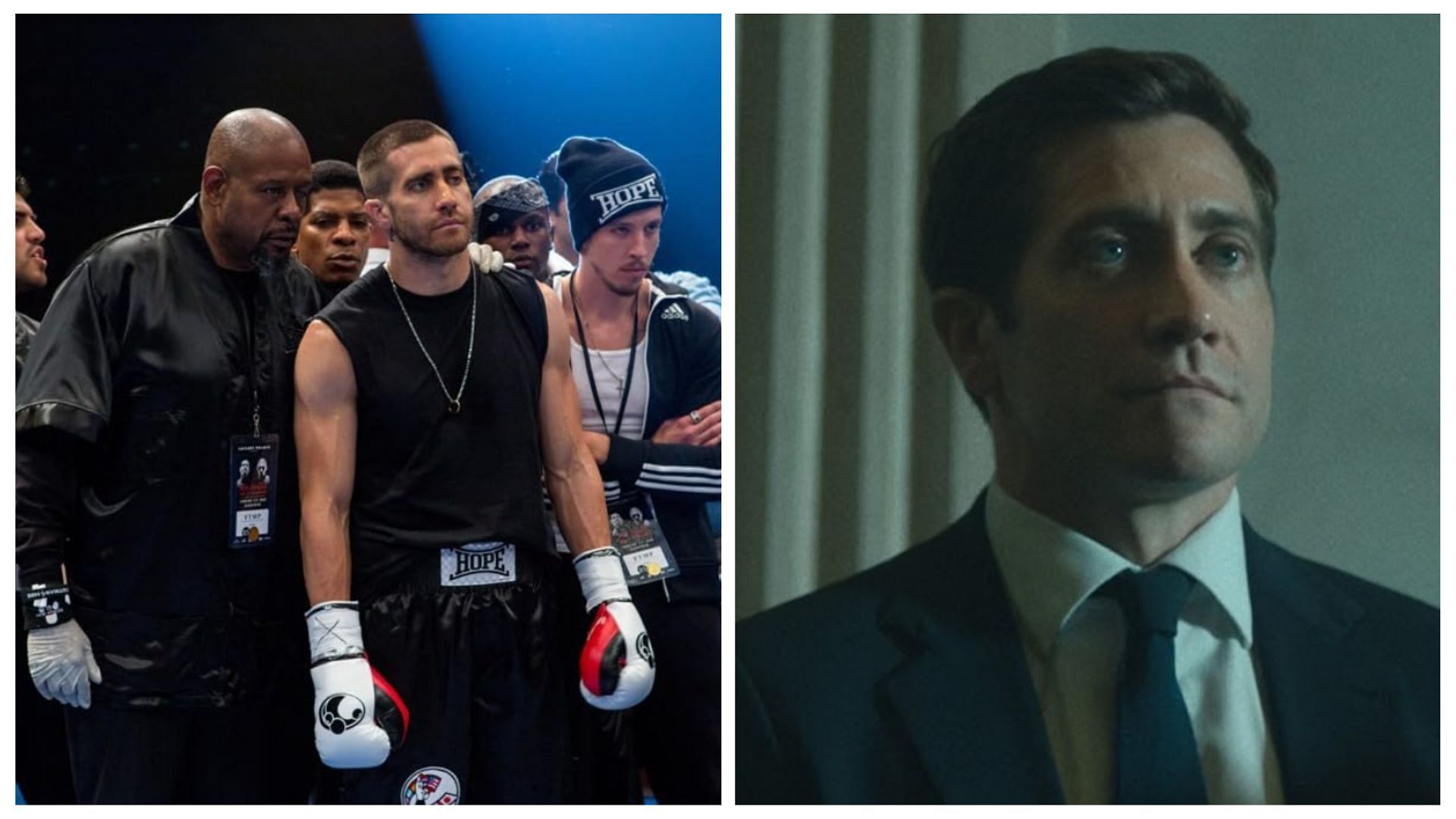 Still from Southpaw and Presumed Innocent (Images via The Weinstein Company and Bad Robot, David E. Kelley Productions, Old Curiosity Shop Productions, Nine Stories Productions, Warner Bros. Television Studios)