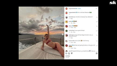 Screenshot of Bregman's comments on the Instagram post