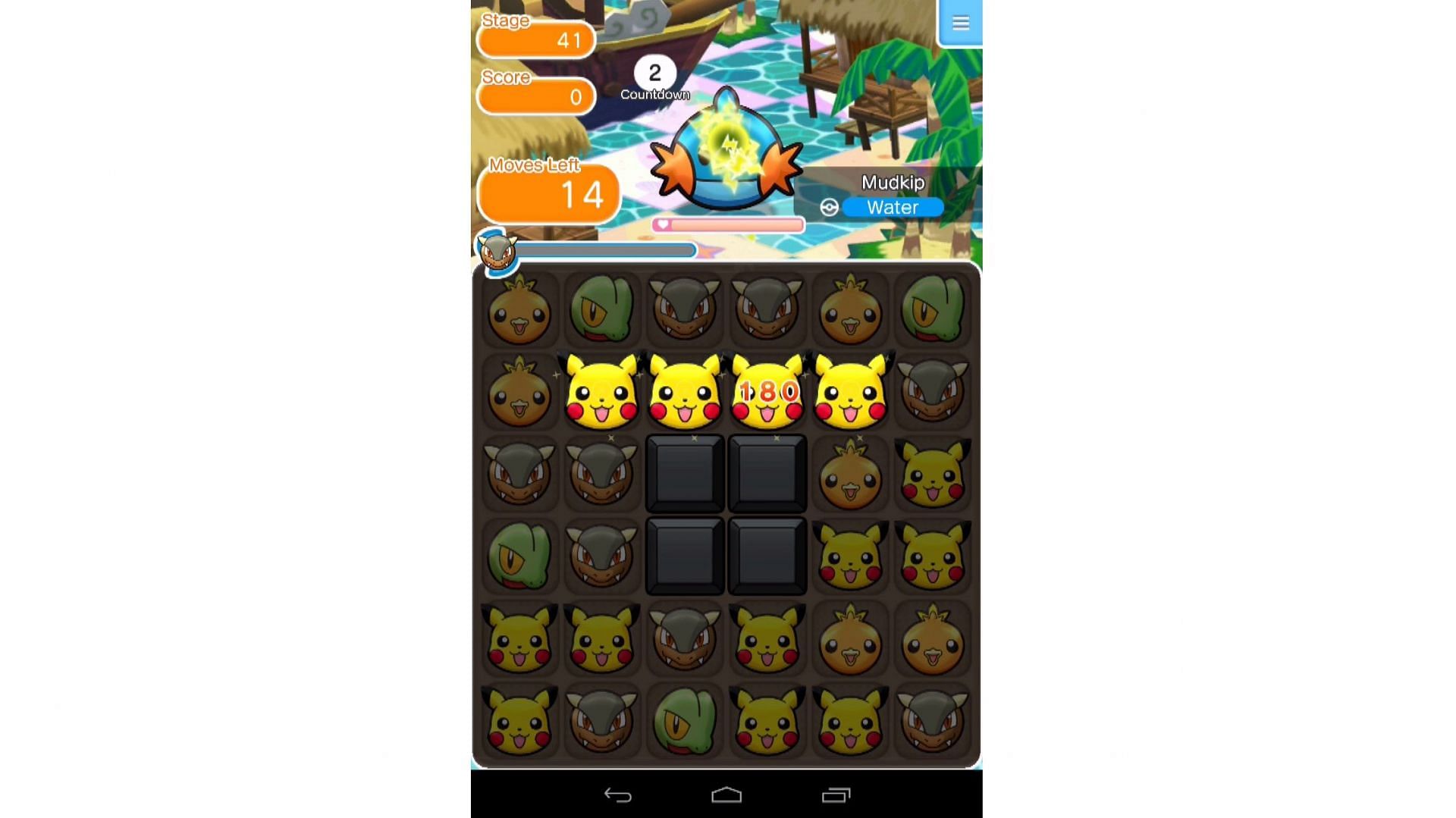 Pok&eacute;mon Shuffle Mobile (Image via Nintendo)