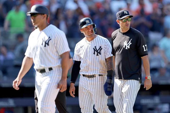 "It's a learning moment" - Aaron Boone reveals reason behind Gleyber Torres' benching, per MLB Insider