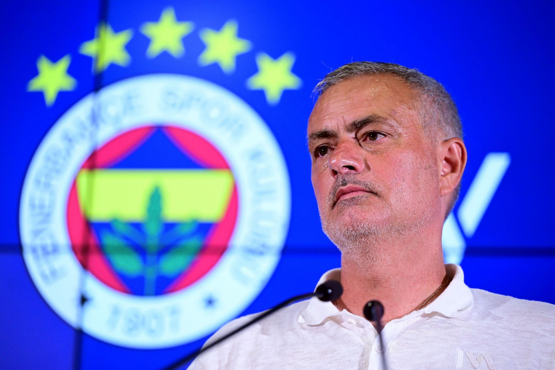 Fenerbahce Head coach Jose Mourinho speaks to press in Istanbul - Source: Getty