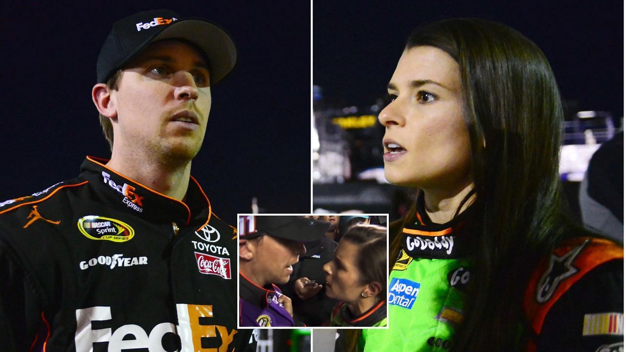 Throwback to when Danica Patrick grabbed Denny Hamlin