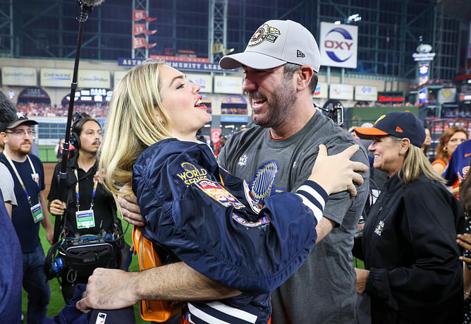 Justin Verlander's wife Kate Upton brings star power to Holland's family fare to promote her latest beverage line