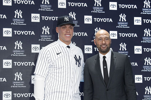 Aaron Judge is excited about Old-Timers' Day at Yankee Stadium. (Photo Credit: IMAGN)