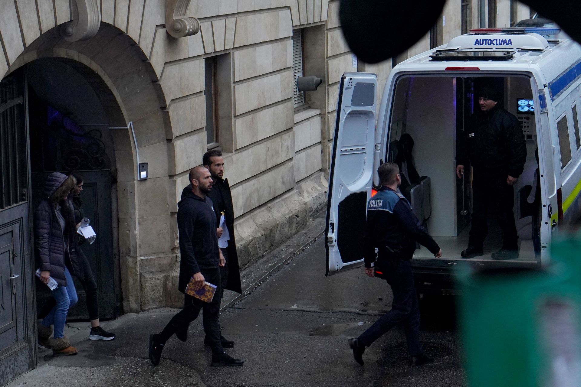 Self-proclaimed misogynist Andrew Tate attends his appeal at Romanian court (Image via Getty)