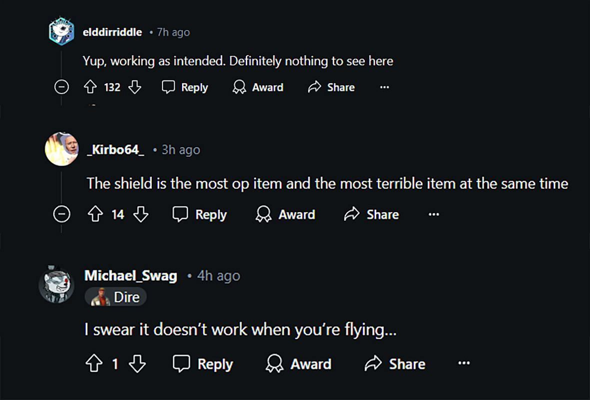 Comments from the community (Image via Reddit/r/FortNiteBR)