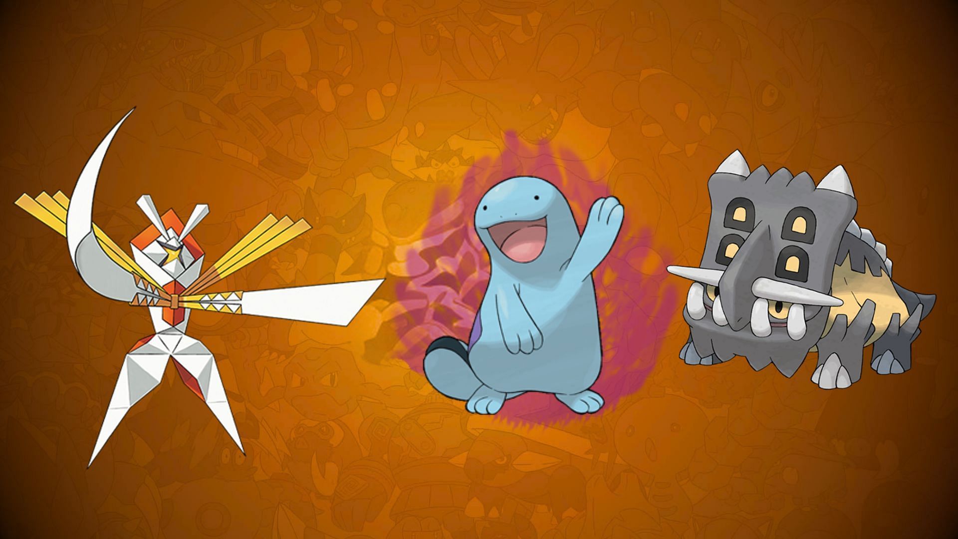 Shadow Quagsire, Bastiodon, and Kartana (Image via TPC)