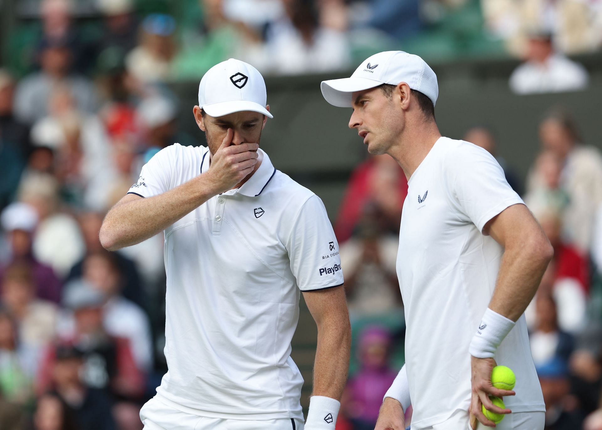 Andy Murray and Jamie Murray at Wimbledon 2024, the former&#039;s last Wimbledon appearance (Getty Images)