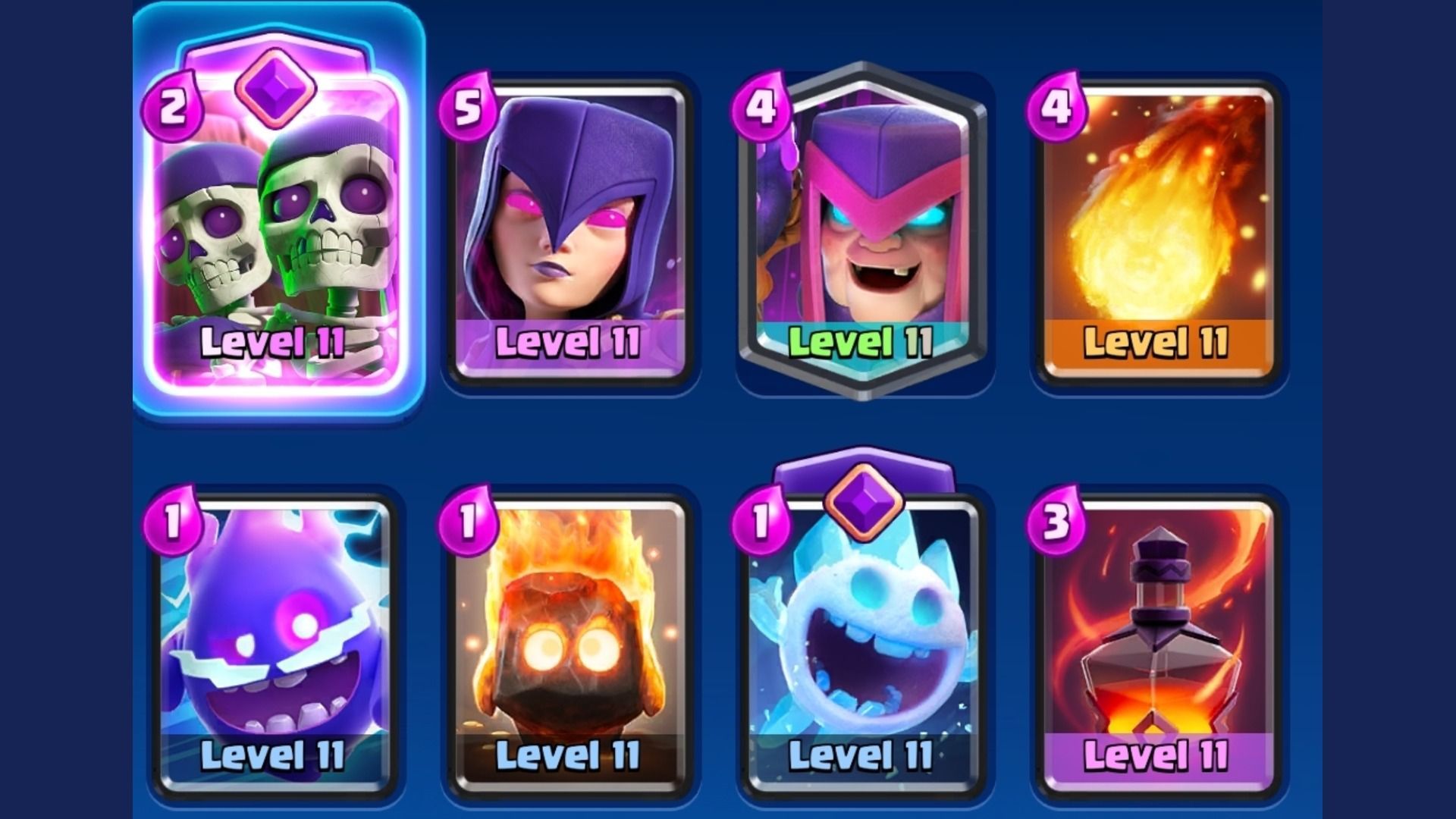 This deck has a 2% use rate in the What&#039;s in the Bush challenge in Clash Royale. (Image via Supercell)