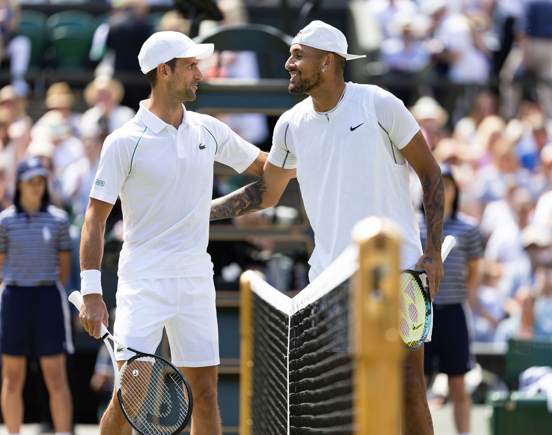 Novak Djokovic (L) and Nick Kyrgios (R) (Source: Getty)