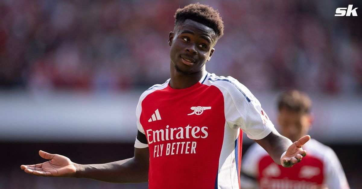 Bukayo Saka for Arsenal (image via Getty)